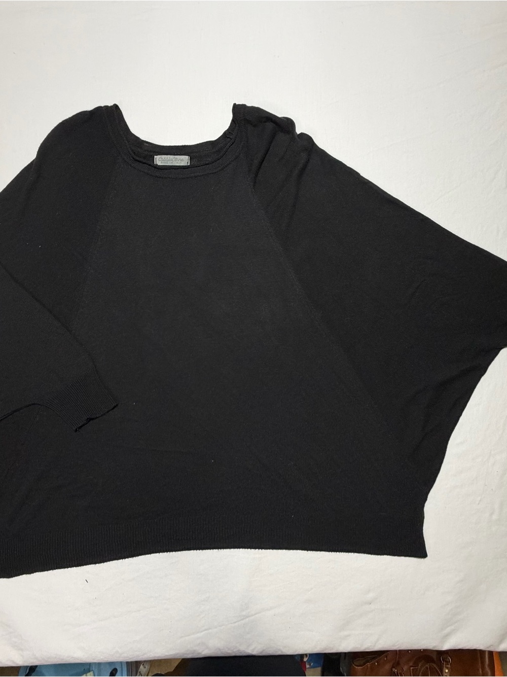 Black Batwing Knit sweater